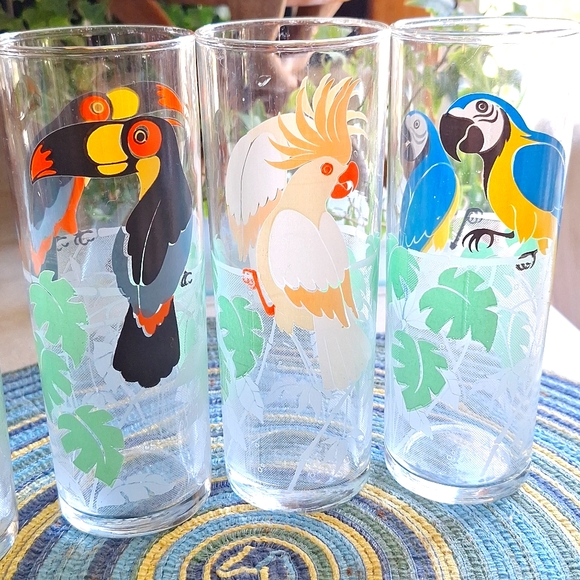 Sale!! Tropical Tom Collins "SET OF 5" Barware glasses - Picture 4 of 7